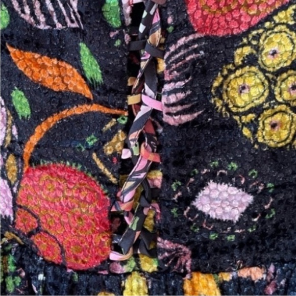 La DoubleJ Wanderlust Lace-Up Devoré Devore Velvet Maxi Dress Size XS - Picture 8 of 15